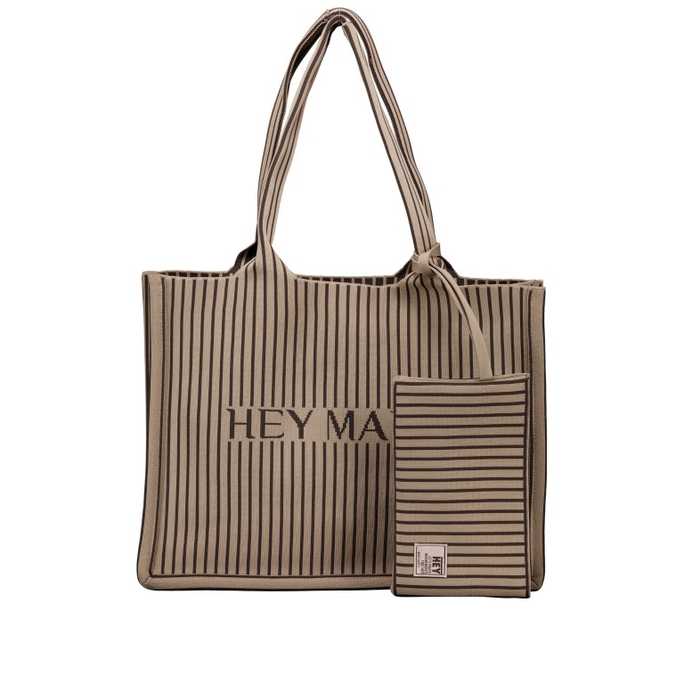 Shopper Casual Signature Bag mit herausnehmbarem Etui Mocha Coffee, Farbe: braun, Marke: Hey Marly, EAN: 4262484658450, Abmessungen in cm: 42x32x14, Bild 1 von 6