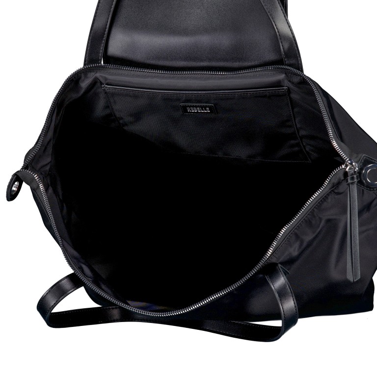 Shopper Minimal Noa Big Black, Farbe: schwarz, Marke: Rebelle, EAN: 8058189302165, Abmessungen in cm: 50x33x23, Bild 8 von 8