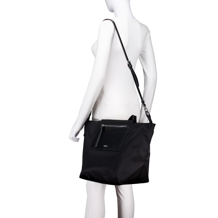 Shopper Minimal Noa Big Black, Farbe: schwarz, Marke: Rebelle, EAN: 8058189302165, Abmessungen in cm: 50x33x23, Bild 6 von 8