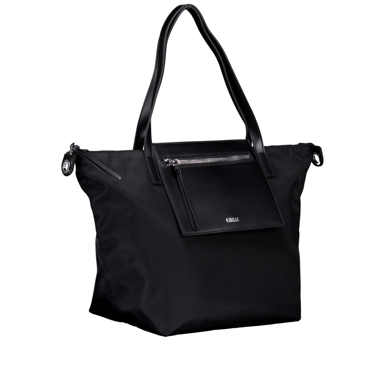 Shopper Minimal Noa Big Black, Farbe: schwarz, Marke: Rebelle, EAN: 8058189302165, Abmessungen in cm: 50x33x23, Bild 2 von 8