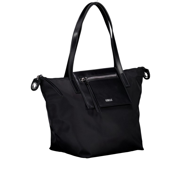 Shopper Minimal Noa Black, Farbe: schwarz, Marke: Rebelle, EAN: 8058189302233, Abmessungen in cm: 42x28x20, Bild 2 von 8
