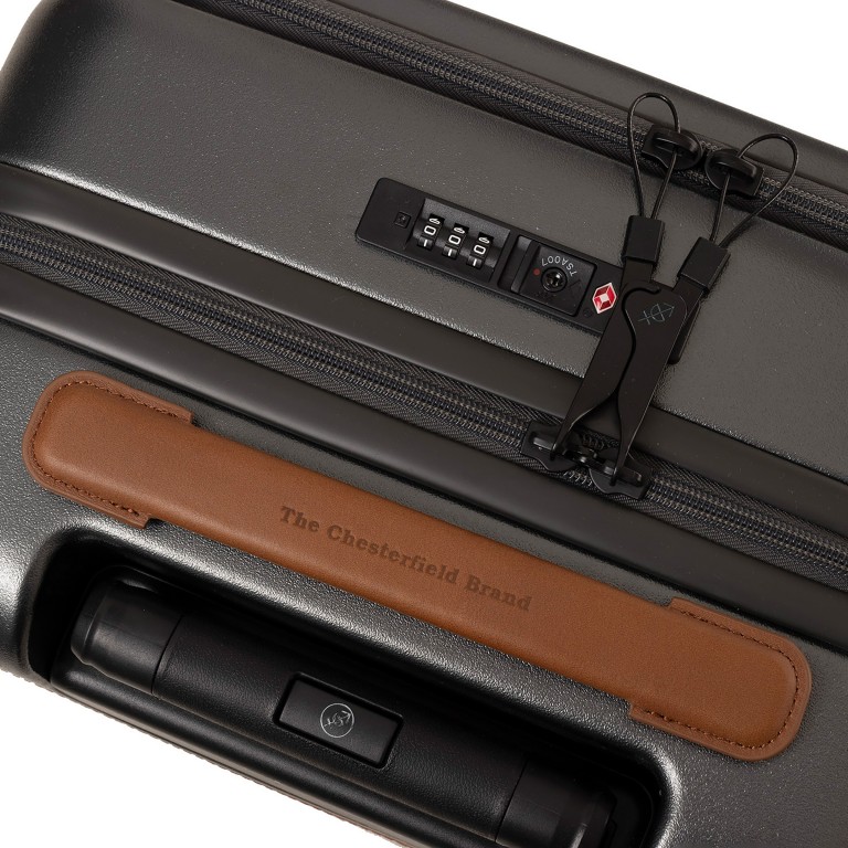 Koffer Zuna Cabin+ Urban Graphite, Farbe: anthrazit, Marke: The Chesterfield Brand, EAN: 8719241127149, Abmessungen in cm: 36x55x22, Bild 9 von 11