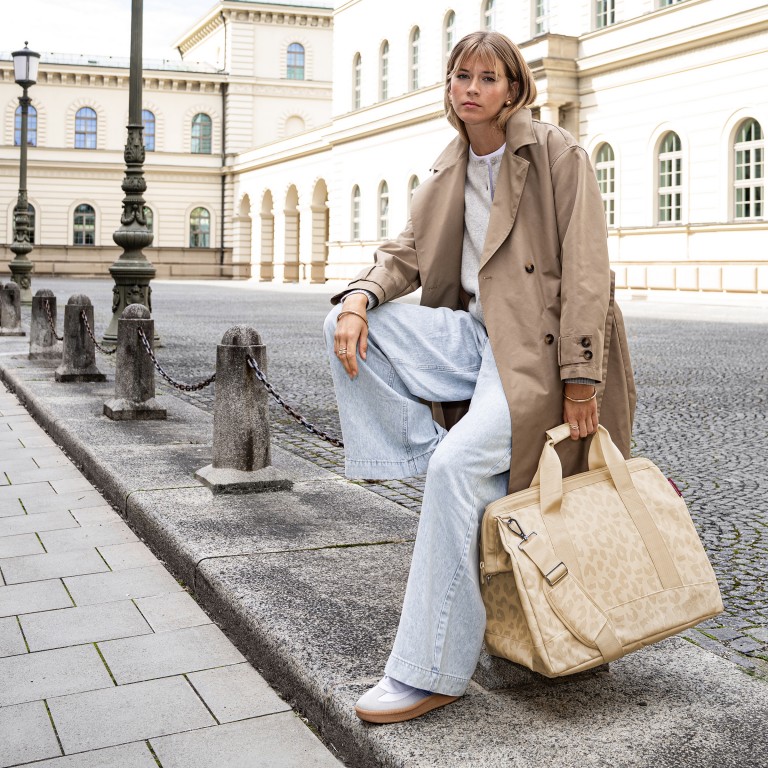 Reisetasche Allrounder L Leo Vanilla, Farbe: beige, Marke: Reisenthel, EAN: 4012013748905, Abmessungen in cm: 48x39.5x29, Bild 4 von 6