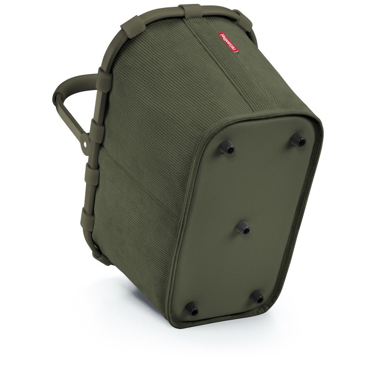 Einkaufskorb Carrybag Cord Dark Matcha, Farbe: grün/oliv, Marke: Reisenthel, EAN: 4012013749698, Abmessungen in cm: 48x29x28, Bild 5 von 6