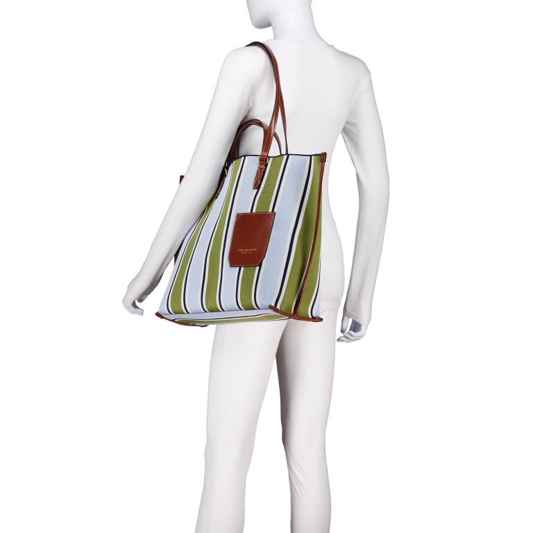 Shopper Luna Grün, Farbe: grün/oliv, Marke: The Bridge, EAN: 8033748592232, Abmessungen in cm: 39x35x14.5, Bild 4 von 5