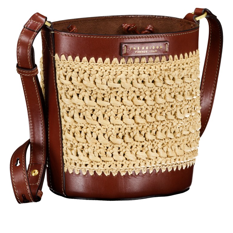 Beuteltasche Luna Marrone, Farbe: cognac, Marke: The Bridge, EAN: 8033748592157, Abmessungen in cm: 17.5x20x14, Bild 2 von 7