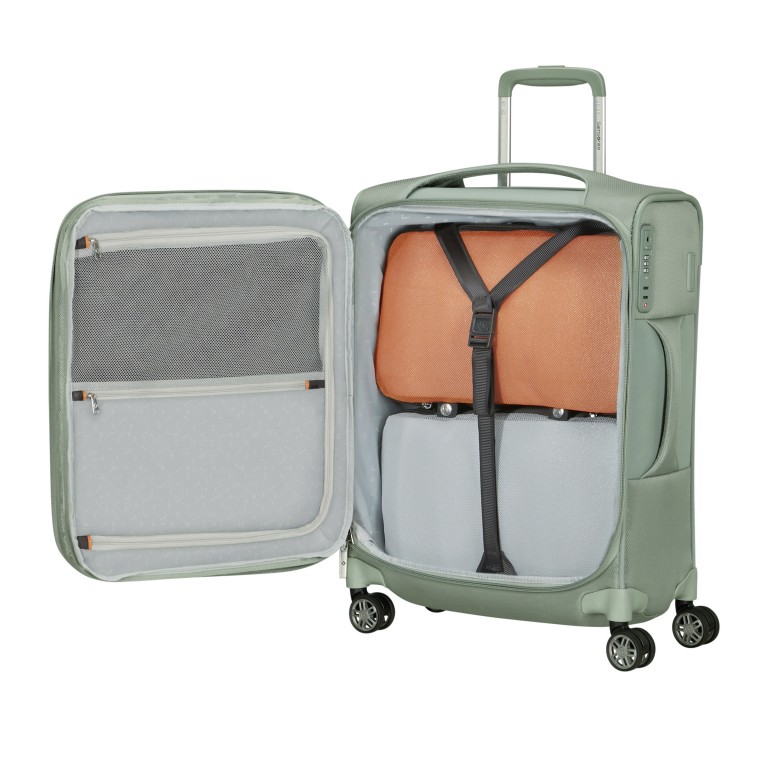 Koffer Re-Lite Spinner 55 expandable Sage, Farbe: grün/oliv, Marke: Samsonite, EAN: 5400520377388, Abmessungen in cm: 40x55x22, Bild 8 von 11