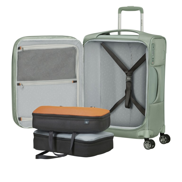 Koffer Re-Lite Spinner 55 expandable Sage, Farbe: grün/oliv, Marke: Samsonite, EAN: 5400520377388, Abmessungen in cm: 40x55x22, Bild 9 von 11