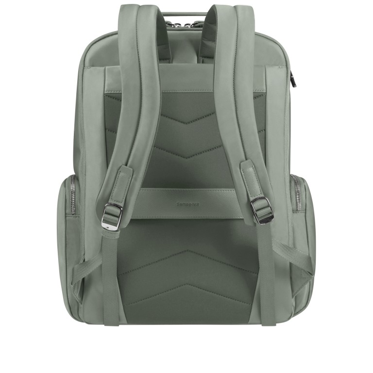 Rucksack Karissa Evo Round Backpack mit Laptopfach 15.6 Zoll Sage, Farbe: grün/oliv, Marke: Samsonite, EAN: 5400520388391, Abmessungen in cm: 28.5x41x14.5, Bild 4 von 15