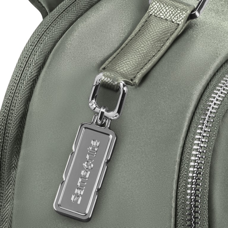 Rucksack Karissa Evo Round Backpack mit Laptopfach 15.6 Zoll Sage, Farbe: grün/oliv, Marke: Samsonite, EAN: 5400520388391, Abmessungen in cm: 28.5x41x14.5, Bild 12 von 15