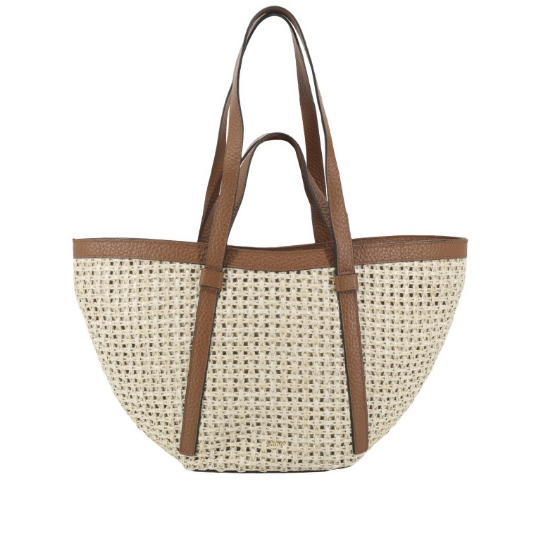 Shopper Cosmo M Raffia Caramel Cognac, Farbe: cognac, Marke: Abro, EAN: 4067278856070, Abmessungen in cm: 44x23x13.5, Bild 1 von 7