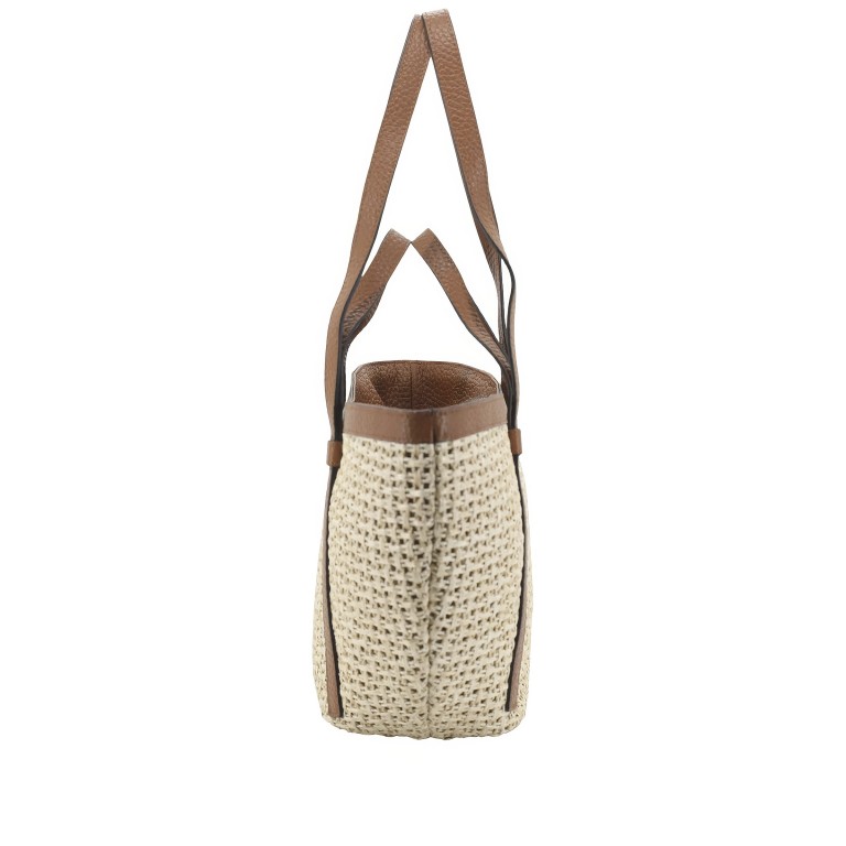 Shopper Cosmo M Raffia Caramel Cognac, Farbe: cognac, Marke: Abro, EAN: 4067278856070, Abmessungen in cm: 44x23x13.5, Bild 3 von 7
