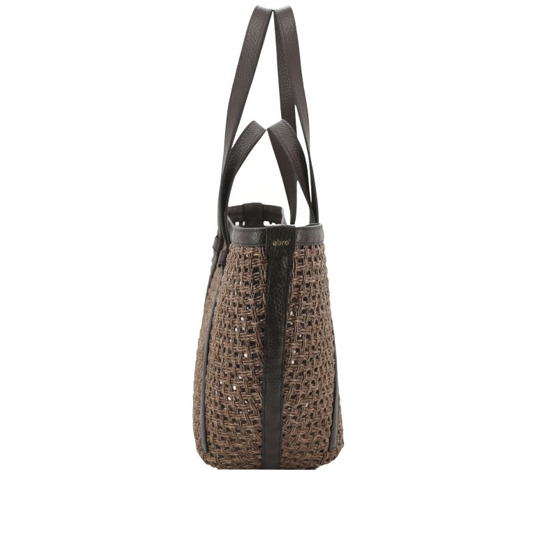 Shopper Cosmo L Raffia Wood, Farbe: braun, Marke: Abro, EAN: 4067278856162, Abmessungen in cm: 57x29.5x16.5, Bild 3 von 7
