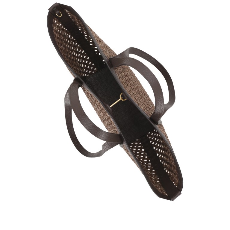 Shopper Cosmo L Raffia Wood, Farbe: braun, Marke: Abro, EAN: 4067278856162, Abmessungen in cm: 57x29.5x16.5, Bild 7 von 7