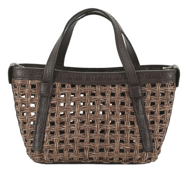 Handtasche Cosmo Mini Wood, Farbe: braun, Marke: Abro, EAN: 4067278855646, Abmessungen in cm: 26x14x9.5, Bild 1 von 8