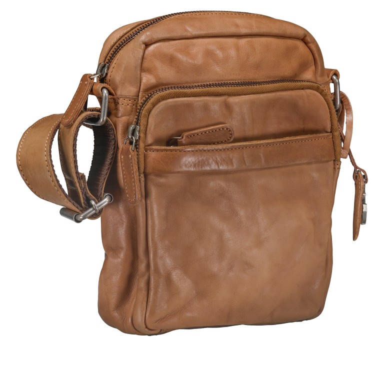 Umhängetasche Urban-Poets Rhys UP-13341 Spicy Ginger, Farbe: cognac, Marke: Harbour 2nd, EAN: 4046478085466, Abmessungen in cm: 17x23.5x7, Bild 2 von 6