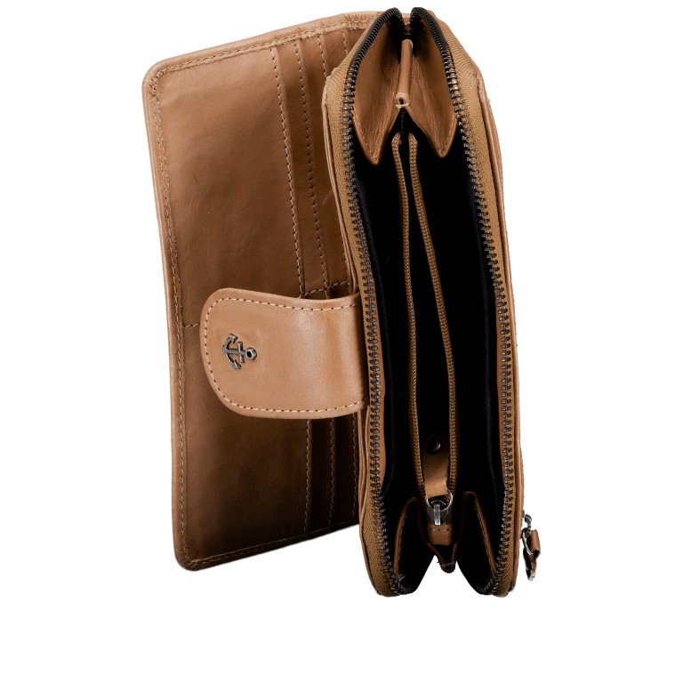 Geldbörse Anchor-Love Felina SL-14039 Spicy Ginger, Farbe: cognac, Marke: Harbour 2nd, EAN: 4046478086579, Abmessungen in cm: 18.5x10.5x3, Bild 4 von 5