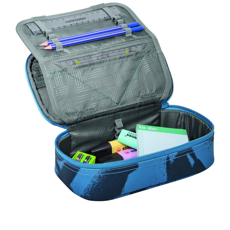 Federmäppchen Graffiti Groove, Farbe: blau/petrol, Marke: Coocazoo, EAN: 4047443544254, Abmessungen in cm: 24x11x6, Bild 3 von 3