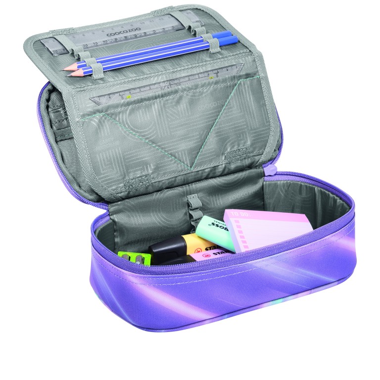 Federmäppchen Arctic Lights, Farbe: flieder/lila, Marke: Coocazoo, EAN: 4047443544315, Abmessungen in cm: 24x11x6, Bild 3 von 3