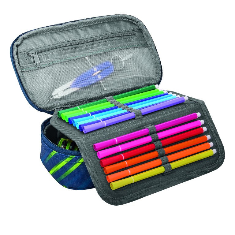 Federmäppchen Fast Lime, Farbe: grün/oliv, Marke: Coocazoo, EAN: 4047443544704, Abmessungen in cm: 24x11x6, Bild 2 von 3