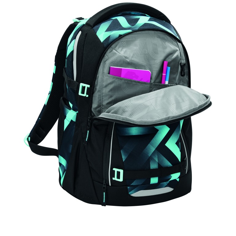 Rucksack Mate Modell 2026 30 Liter Laser Lights, Farbe: grün/oliv, Marke: Coocazoo, EAN: 4047443541055, Abmessungen in cm: 30x44x23, Bild 4 von 9