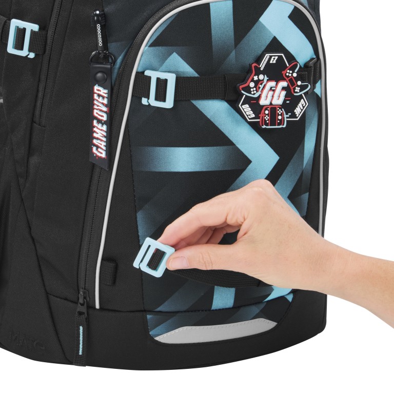 Rucksack Mate Modell 2026 30 Liter Laser Lights, Farbe: grün/oliv, Marke: Coocazoo, EAN: 4047443541055, Abmessungen in cm: 30x44x23, Bild 8 von 9