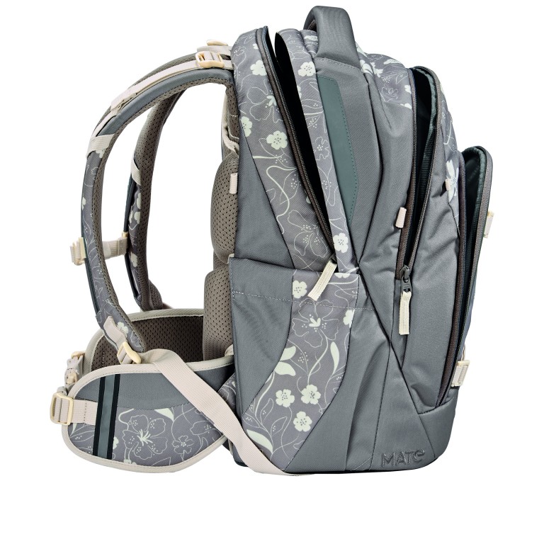 Rucksack Mate Modell 2026 30 Liter Vanilla Bloom, Farbe: grau, Marke: Coocazoo, EAN: 4047443544063, Abmessungen in cm: 30x44x23, Bild 7 von 9