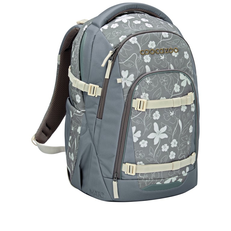 Rucksack Mate Modell 2026 30 Liter Vanilla Bloom, Farbe: grau, Marke: Coocazoo, EAN: 4047443544063, Abmessungen in cm: 30x44x23, Bild 2 von 9