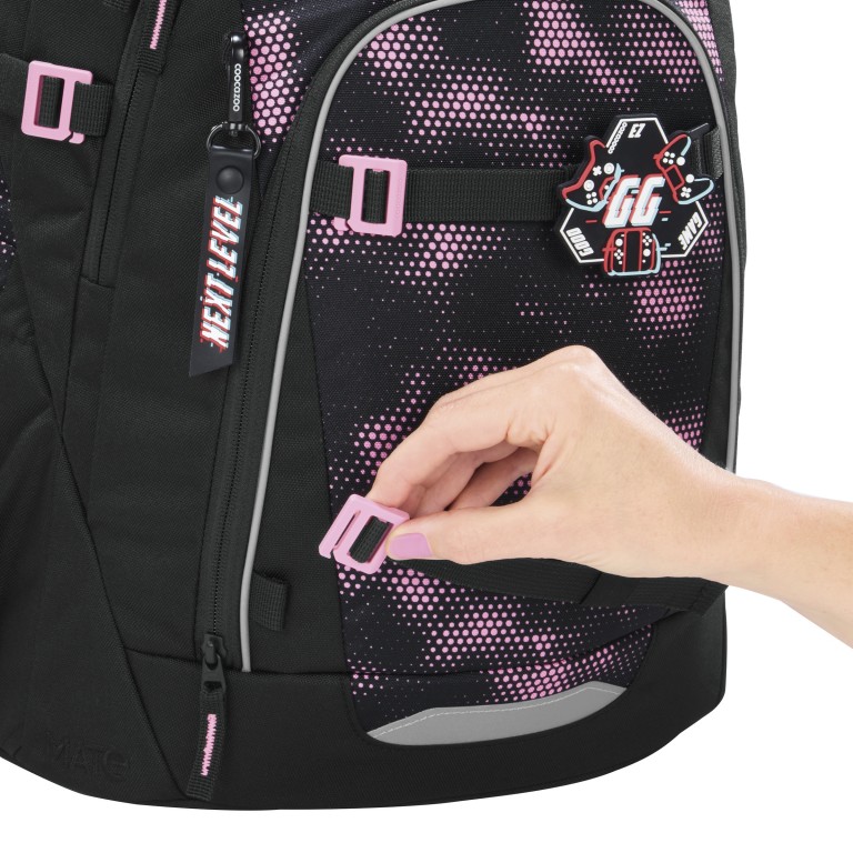 Rucksack Mate Modell 2026 30 Liter Pink Illusion, Farbe: rosa/pink, Marke: Coocazoo, EAN: 4047443540379, Abmessungen in cm: 30x44x23, Bild 8 von 9