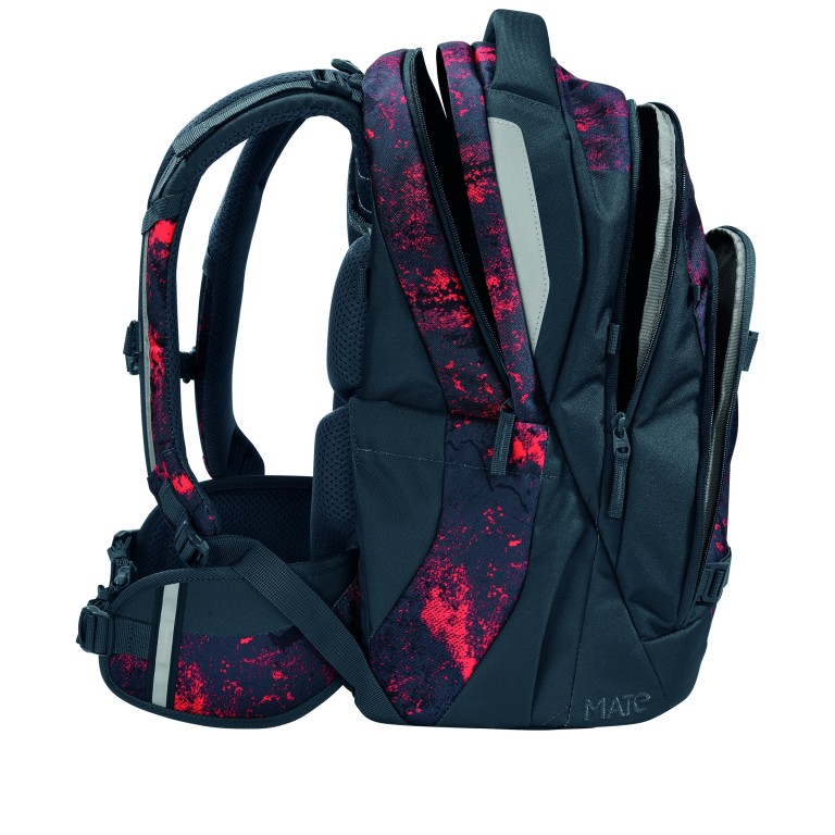 Rucksack Mate Modell 2026 30 Liter Broken Black, Farbe: rot/weinrot, Marke: Coocazoo, EAN: 4047443544162, Abmessungen in cm: 30x44x23, Bild 7 von 9