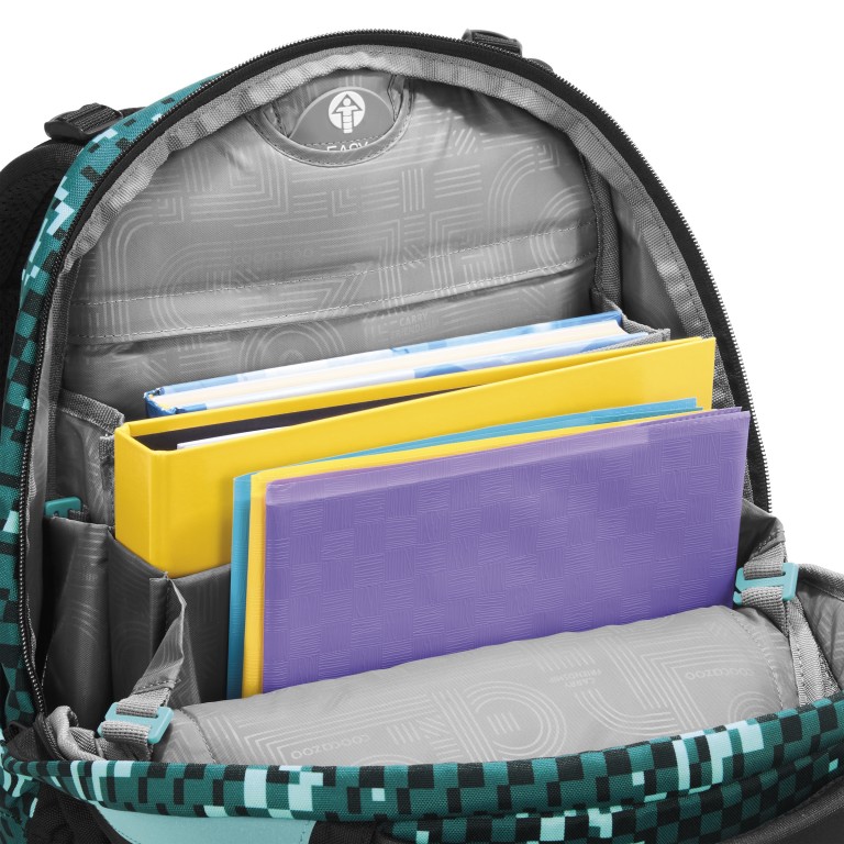 Rucksack Mate Modell 2026 30 Liter Pixel Blox, Farbe: grün/oliv, Marke: Coocazoo, EAN: 4047443538727, Abmessungen in cm: 30x44x23, Bild 5 von 9