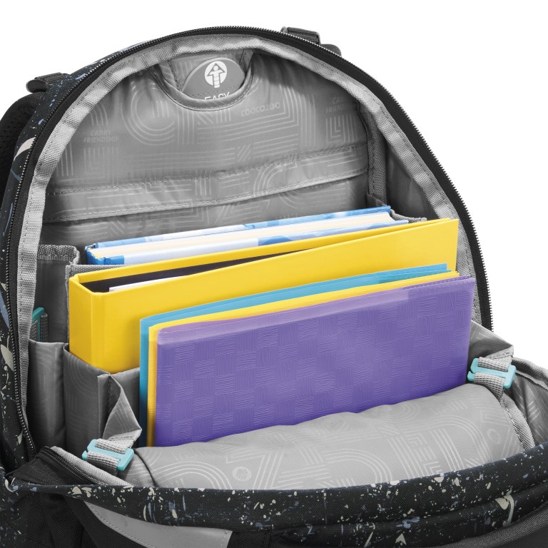 Rucksack Mate Reflective Modell 2026 30 Liter Splash, Farbe: schwarz, Marke: Coocazoo, EAN: 4047443538697, Abmessungen in cm: 30x44x23, Bild 6 von 10