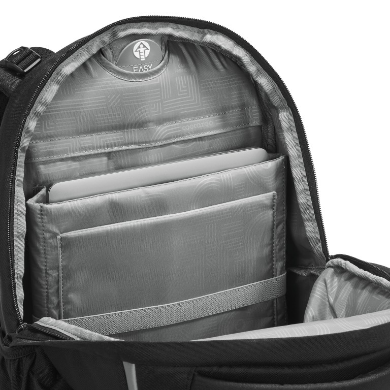 Rucksack Byte 28 Liter Black Coal, Farbe: schwarz, Marke: Coocazoo, EAN: 4047443546449, Abmessungen in cm: 29x46x21, Bild 8 von 13