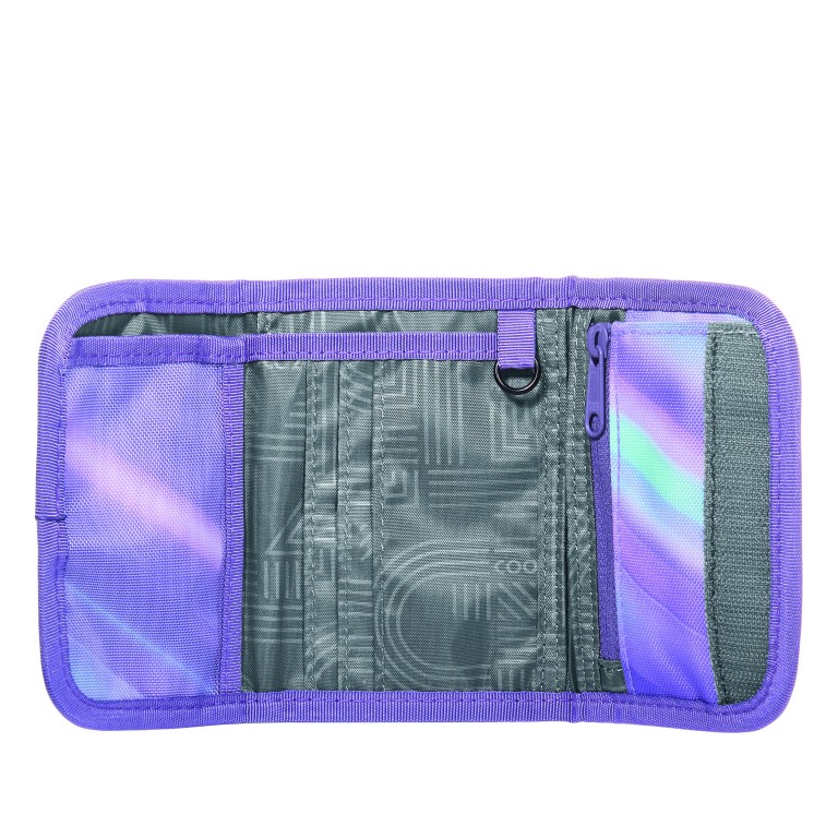 Geldbörse Arctic Lights, Farbe: flieder/lila, Marke: Coocazoo, EAN: 4047443545169, Abmessungen in cm: 12x8x1.5, Bild 2 von 3