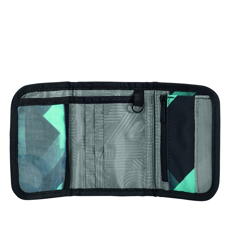 Geldbörse Laser Lights, Farbe: grün/oliv, Marke: Coocazoo, EAN: 4047443511133, Abmessungen in cm: 12x8x1.5, Bild 2 von 3