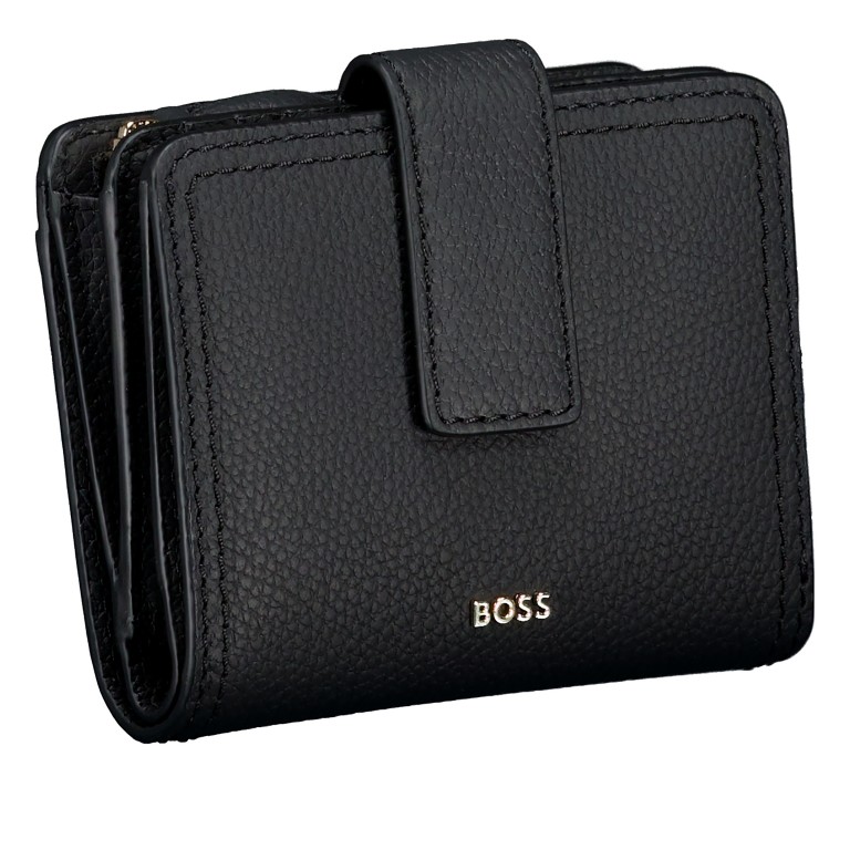 Geldbörse Lenah New Small Wallet Black, Farbe: schwarz, Marke: BOSS, EAN: 4063551381826, Abmessungen in cm: 12x9.7x2.5, Bild 2 von 4
