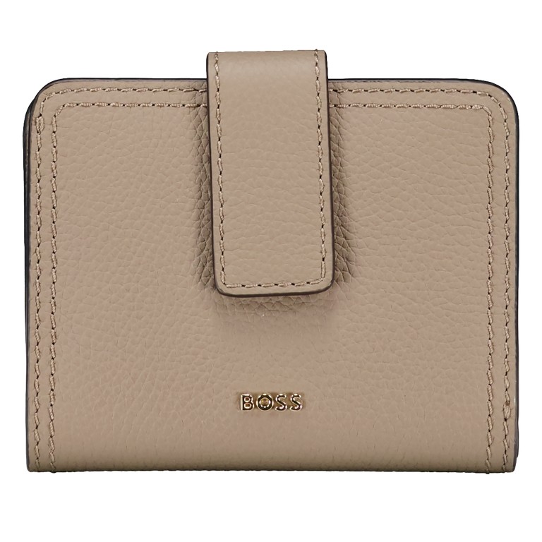 Geldbörse Lenah New Small Wallet Brown Overflow, Farbe: taupe/khaki, Marke: BOSS, EAN: 4063551381543, Abmessungen in cm: 12x9.7x2.5, Bild 1 von 4