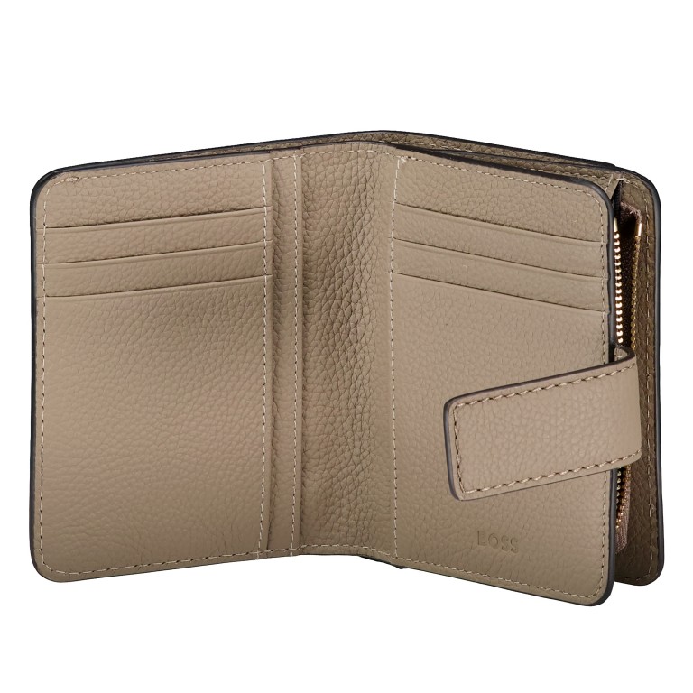 Geldbörse Lenah New Small Wallet Brown Overflow, Farbe: taupe/khaki, Marke: BOSS, EAN: 4063551381543, Abmessungen in cm: 12x9.7x2.5, Bild 4 von 4