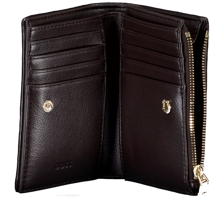 Geldbörse Sandy Small Wallet Dark Brown, Farbe: braun, Marke: BOSS, EAN: 4063551381550, Abmessungen in cm: 12.5x8.5x2.5, Bild 4 von 4