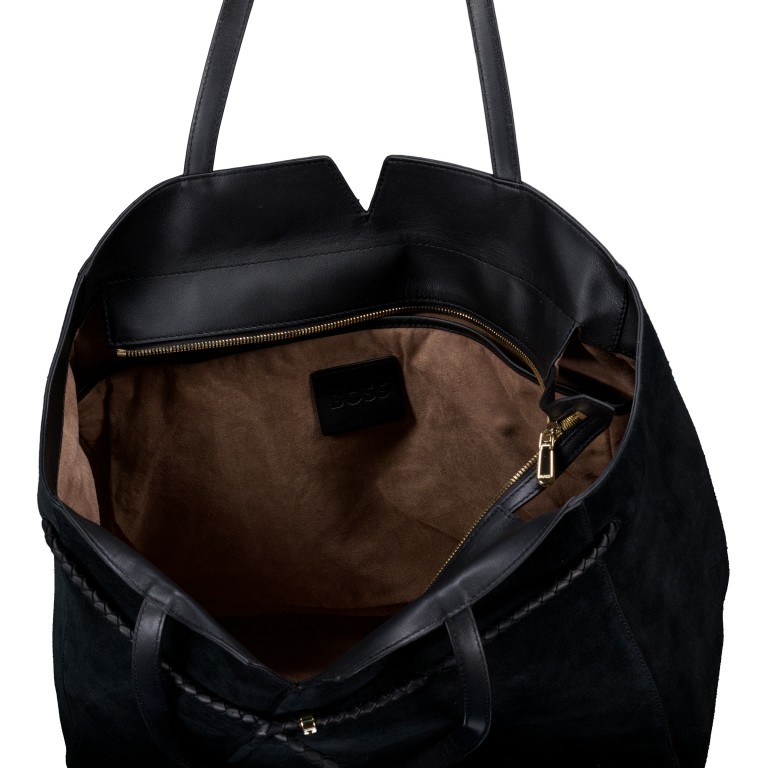 Shopper Revers Tote Small Black, Farbe: schwarz, Marke: BOSS, EAN: 4063551380997, Abmessungen in cm: 37x30x13, Bild 5 von 6
