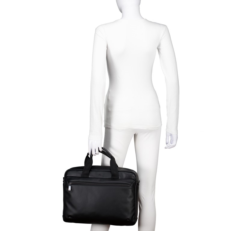 Aktentasche Jace Document Case Black, Farbe: schwarz, Marke: BOSS, EAN: 4063551380409, Abmessungen in cm: 39x30.5x8.5, Bild 4 von 7
