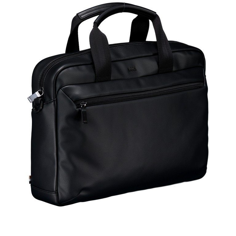Aktentasche Jace Document Case Black, Farbe: schwarz, Marke: BOSS, EAN: 4063551380409, Abmessungen in cm: 39x30.5x8.5, Bild 2 von 7