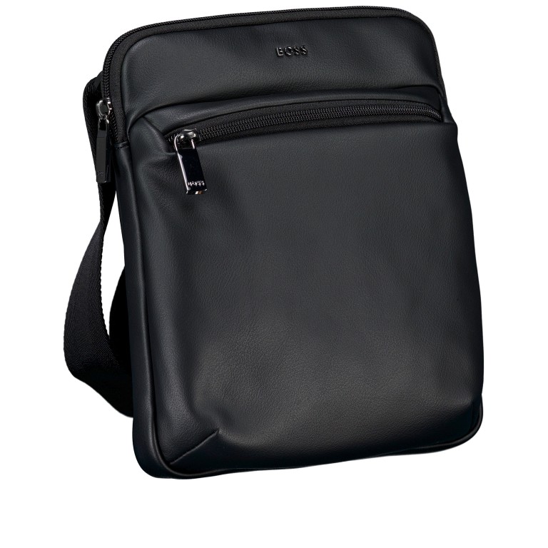 Umhängetasche Jace Envelope Black, Farbe: schwarz, Marke: BOSS, EAN: 4063551380416, Abmessungen in cm: 22.5x25.5x6, Bild 2 von 6