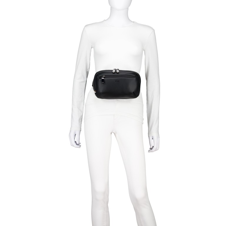 Gürteltasche Jace Bumbag Black, Farbe: schwarz, Marke: BOSS, EAN: 4063551380423, Abmessungen in cm: 23x15x6.5, Bild 4 von 6