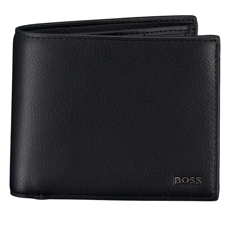 Geldbörse Jace Trifold Black, Farbe: schwarz, Marke: BOSS, EAN: 4063551368445, Abmessungen in cm: 11.5x9.5x2.3, Bild 1 von 4