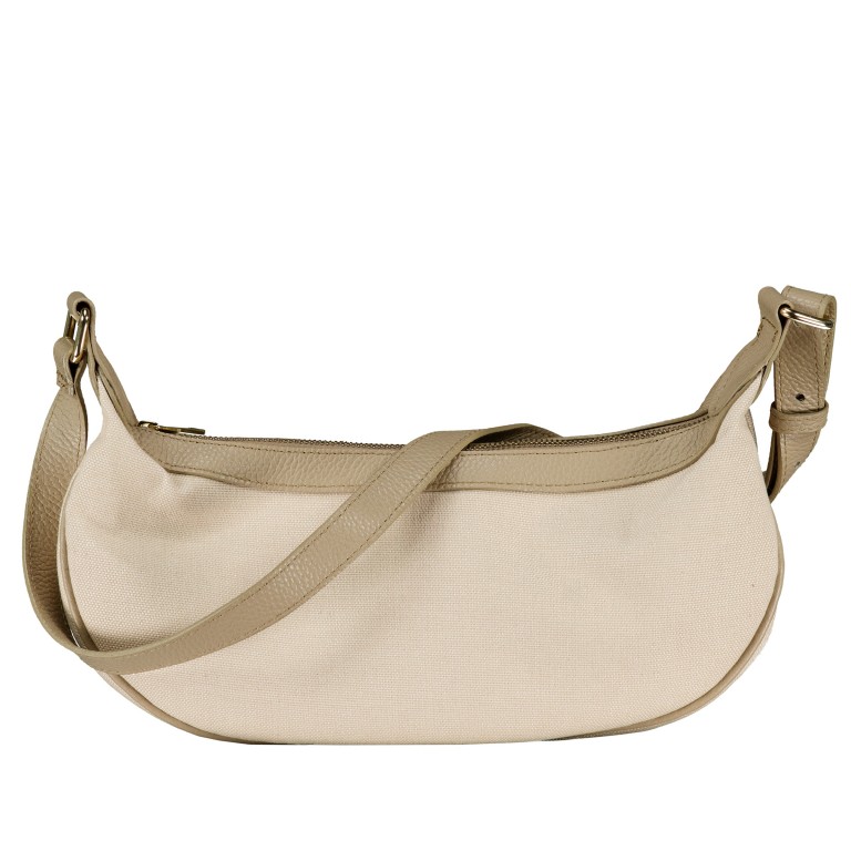 Umhängetasche Canvas Taupe, Farbe: taupe/khaki, Marke: Hausfelder Manufaktur, EAN: 4065646029125, Abmessungen in cm: 35.5x18x8, Bild 1 von 6