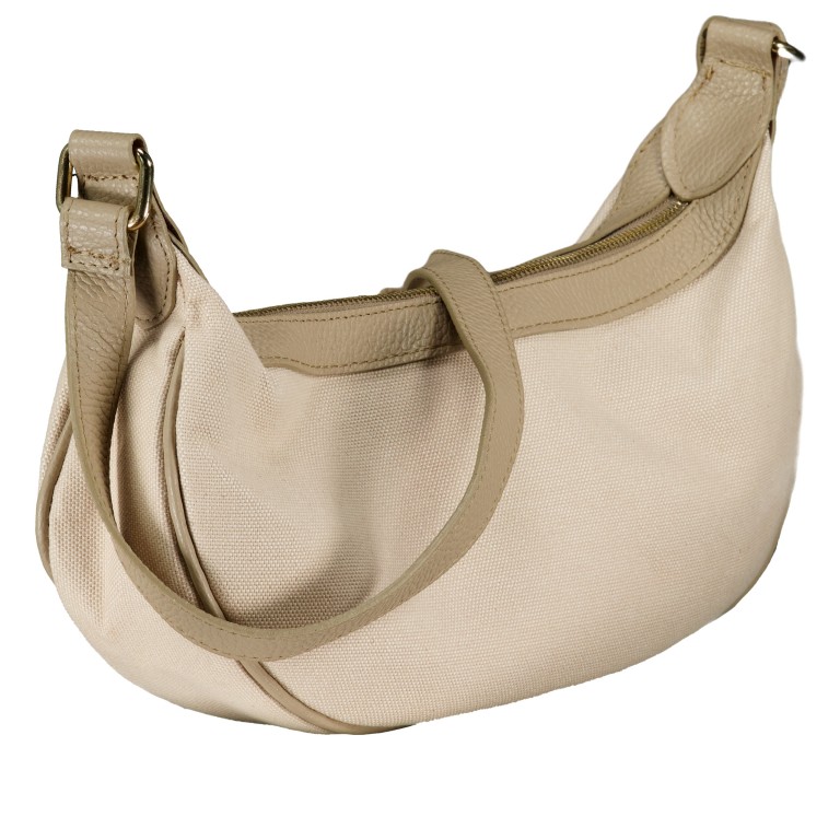 Umhängetasche Canvas Taupe, Farbe: taupe/khaki, Marke: Hausfelder Manufaktur, EAN: 4065646029125, Abmessungen in cm: 35.5x18x8, Bild 2 von 6