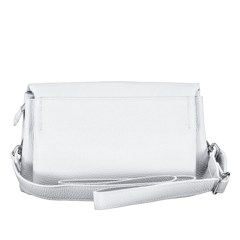 Umhängetasche Weiß, Farbe: weiß, Marke: Hausfelder Manufaktur, EAN: 4065646029149, Abmessungen in cm: 27x16.5x10.5, Bild 3 von 8