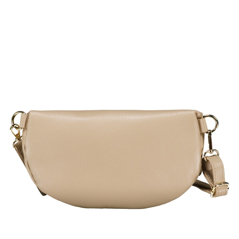Gürteltasche / Umhängetasche mit Goldfittings Sand, Farbe: beige, Marke: Hausfelder Manufaktur, EAN: 4065646029156, Abmessungen in cm: 25x14x8, Bild 3 von 6