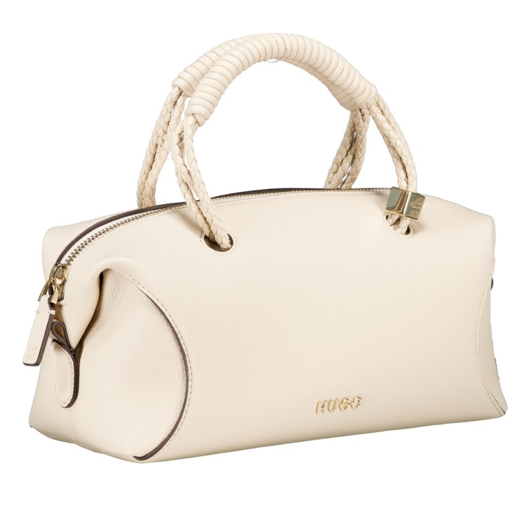 Handtasche Brielle Tote Small Open White, Farbe: beige, Marke: HUGO, EAN: 4063551361583, Abmessungen in cm: 25.5x13x12, Bild 2 von 7